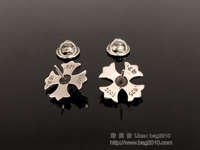 chrome hearts銀飾 925銀 純手工藝 克羅心小十字花領夾 克羅心圍巾扣  gjc1645